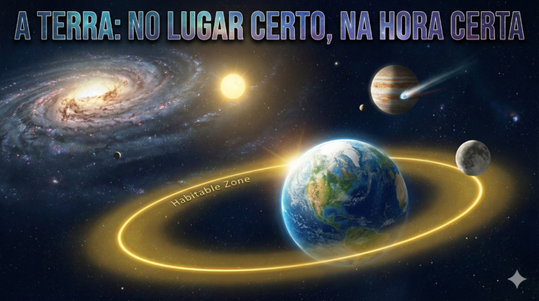 A Terra está na posição correta