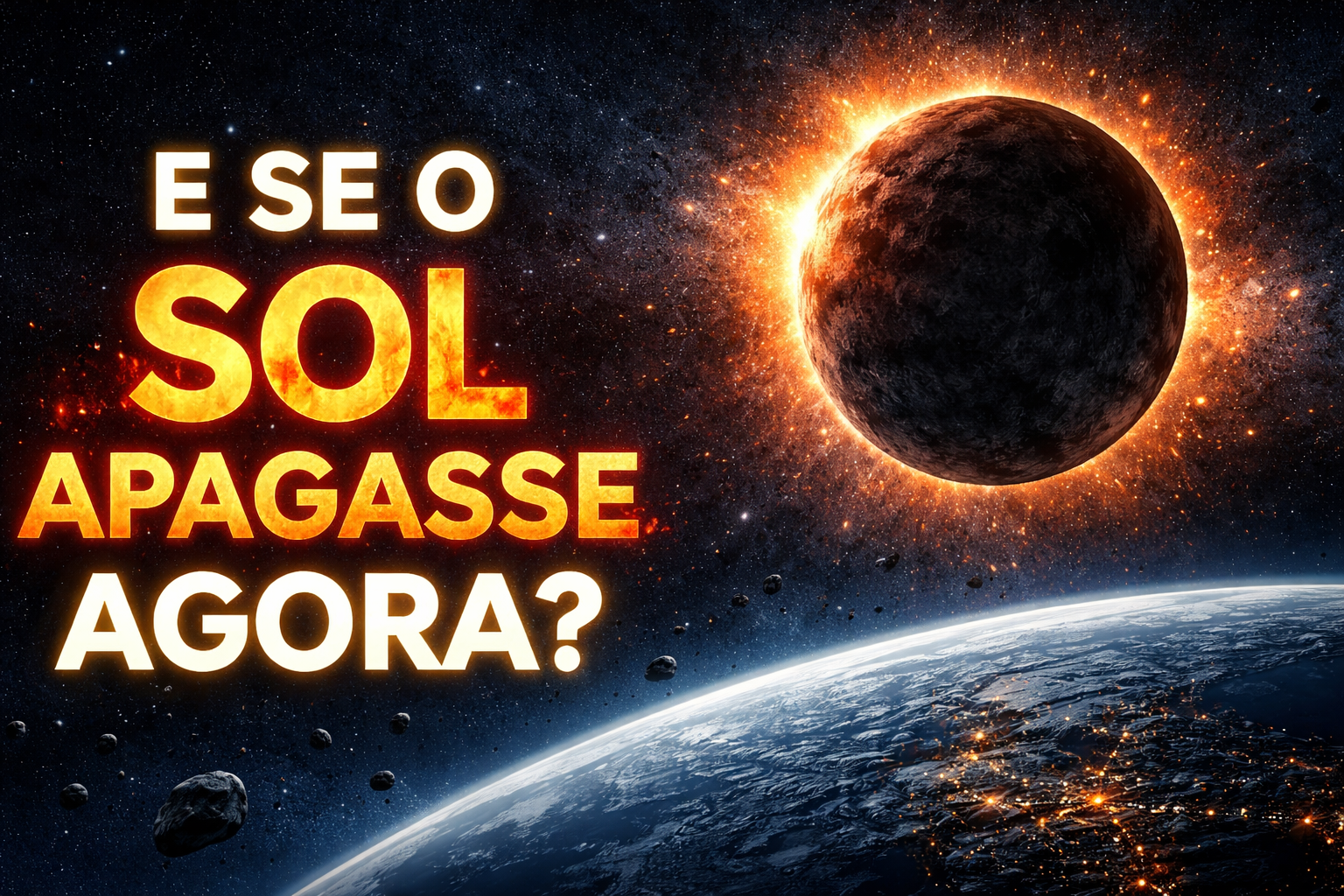e se o sol apagasse agora