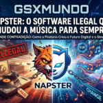 Napster interface do software de compartilhamento P2P lançado em 1999