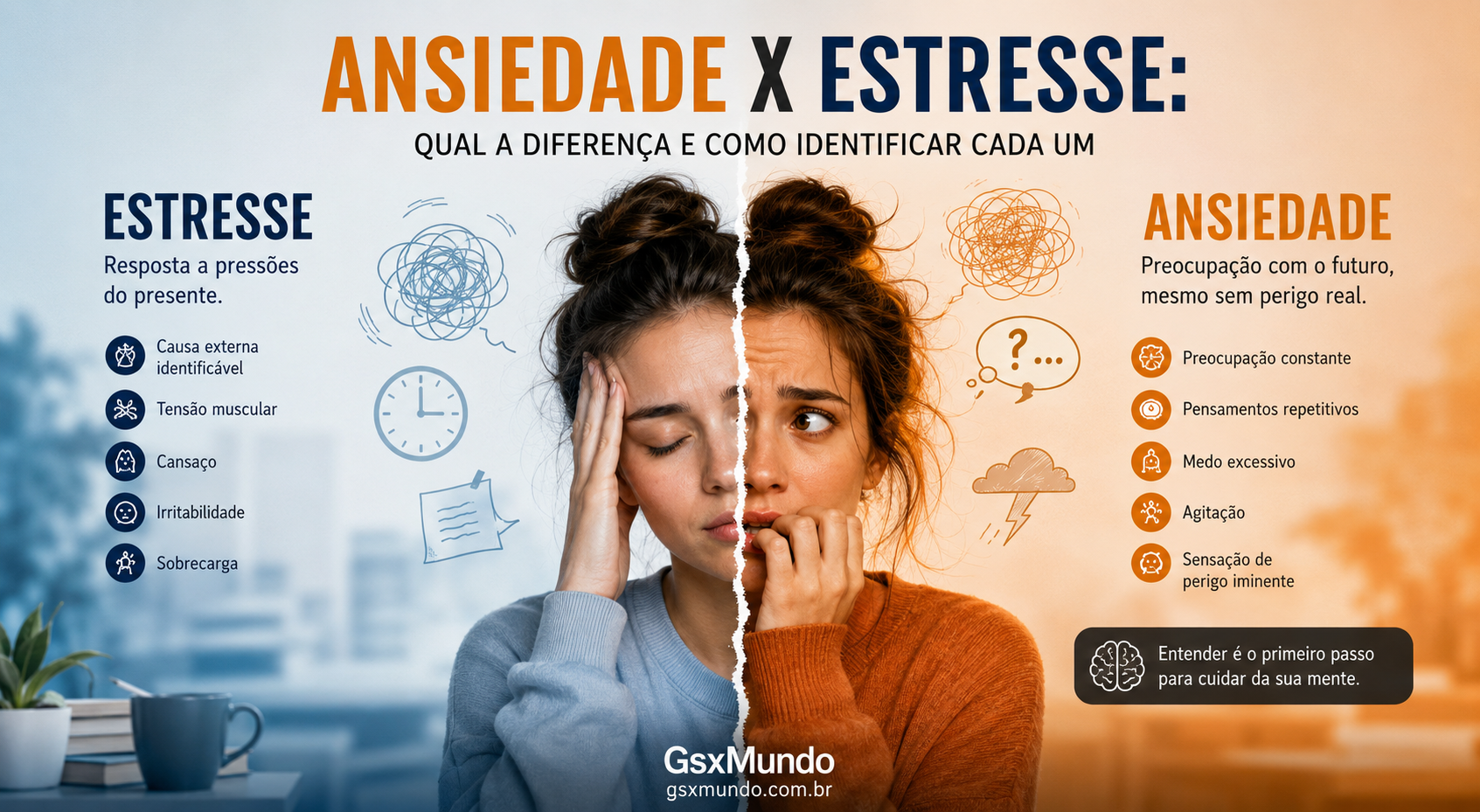 Ansiedade x Estresse